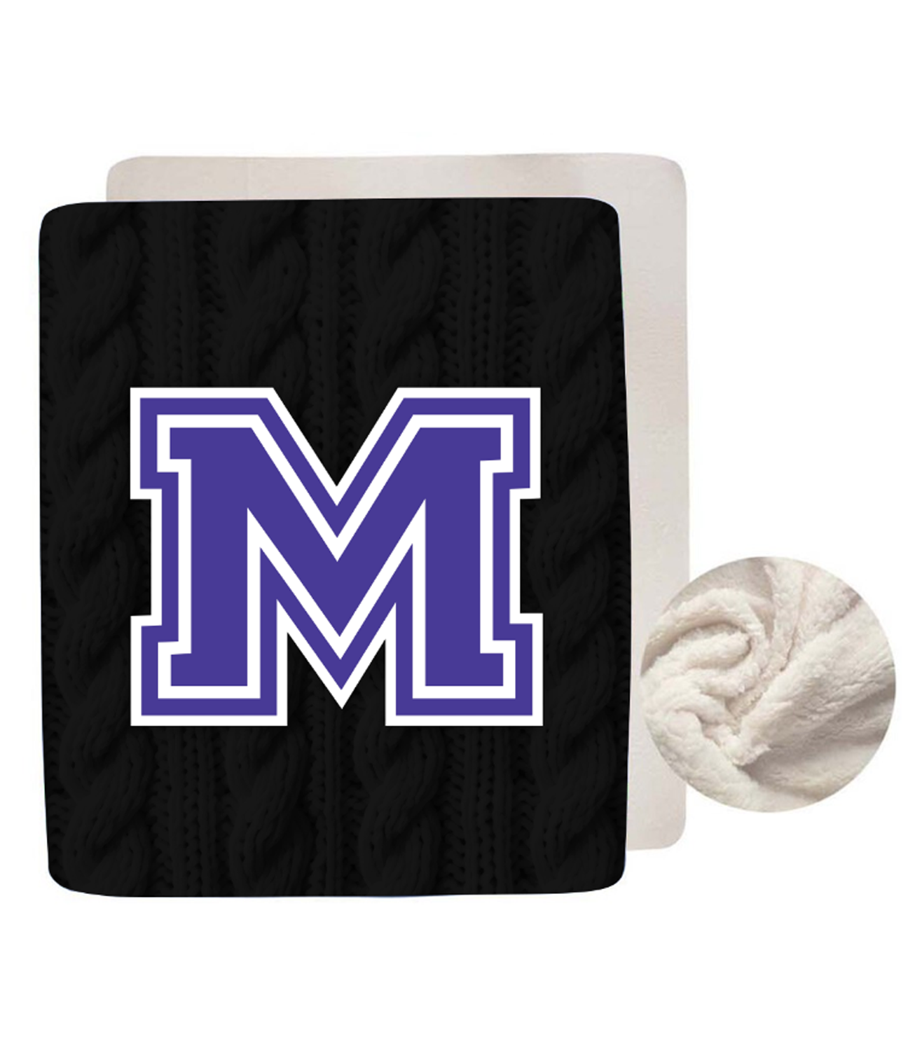 MHS Sherpa Lined Blanket